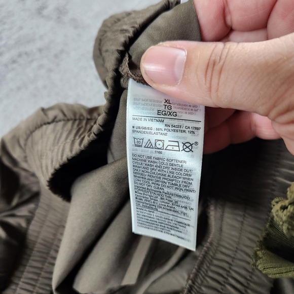 Gapfit Performance Pants Men's Size XL Polyester Elastic Ankle Adjust Olive - Picture 6 of 9